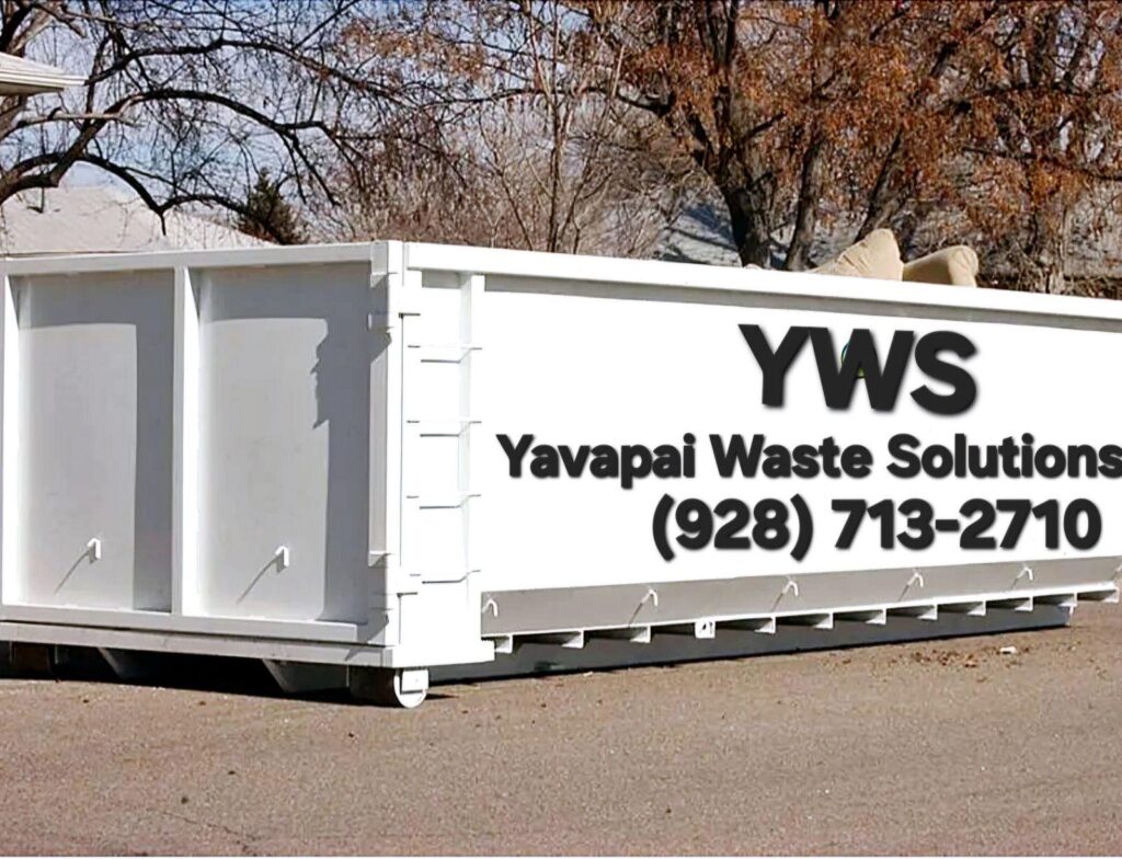 Yavapai Waste Solutions dumpster for waste disposal in Prescott